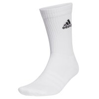 adidas Unisex Socks, 12-pack - Sportswear Crew, Logo, padded, Solid Color White 37-39