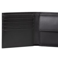 BOSS Herren Geldbörse - Randy 4cc Coin, Münzfach, Echtleder, 9,5x11x2cm (HxBxT) Schwarz