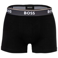 BOSS mens boxer shorts, 3-pack - Trunk 3P Power Design, cotton stretch, plain/patterned Black/Grey M (Medium)