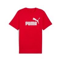 PUMA Mens T-Shirt Pack of 2 - ESS No. 1 Logo Tee, round neck, short sleeve, uni Red 4XL (4X-Large)