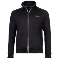 BOSS Herren Sweatjacke - Authentic Jacket Z , Zip, Stehkragen, Baumwolle