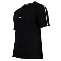 BOSS Herren T-Shirt - Unique T-Shirt, Rundhals, Baumwoll Stretch, Logo Schwarz M