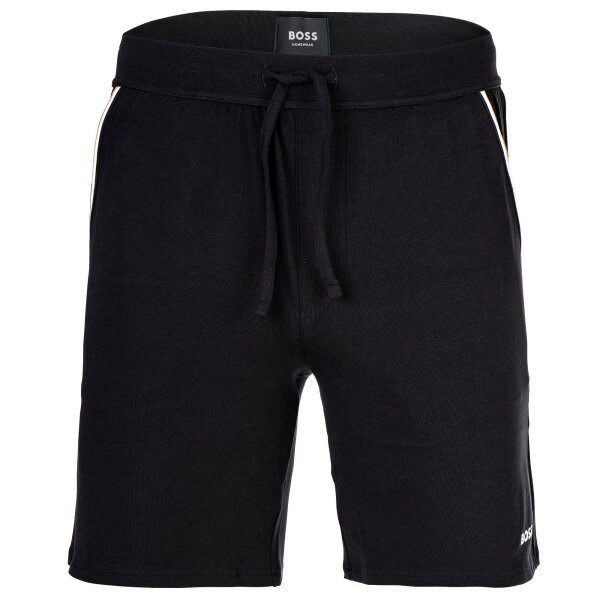 BOSS mens sweat shorts - Unique Shorts CW, short trousers, loungewear, cotton stretch Black XL (X-Large)