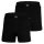 BOSS mens boxer shorts, 2-pack - jersey boxers, cotton stretch, single-coloured Black S (Small)