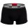 HUGO Herren Boxershorts, 3er Pack - Trunk Triplet, Cotton Stretch, Logo Schwarz/Rot/Blau/Grau M