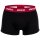 HUGO Herren Boxershorts, 3er Pack - Trunk Triplet, Cotton Stretch, Logo Schwarz/Rot/Blau/Grau M