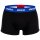 HUGO mens boxer shorts, 3-pack - TrunkTriplet, cotton stretch, logo Black/red/blue/grey M (Medium)