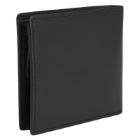 HUGO Herren Geldbörse, Rindsleder - Tibby N 4cc coin, Münzfach, 9,5x11x2,5cm (HxBxT) Schwarz