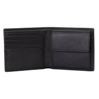 HUGO Herren Geldbörse, Rindsleder - Tibby N 4cc coin, Münzfach, 9,5x11x2,5cm (HxBxT) Schwarz