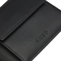 HUGO Herren Geldbörse, Rindsleder - Tibby N 4cc coin, Münzfach, 9,5x11x2,5cm (HxBxT) Schwarz