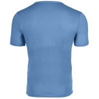 HUGO Herren T-Shirt, 3er Pack - Rundhals, Kurzarm, Logo, Baumwolle, uni Blau/Grau L