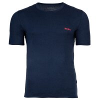 HUGO mens T-shirt, 3-pack - round neck, short sleeves, logo, cotton, uni Blue/Grey L (Large)