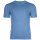 HUGO Herren T-Shirt, 3er Pack - Rundhals, Kurzarm, Logo, Baumwolle, uni Blau/Grau L