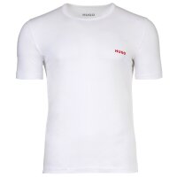 HUGO Herren T-Shirt, 3er Pack - Rundhals, Kurzarm, Logo, Baumwolle, uni Schwarz/Blau/Weiß M