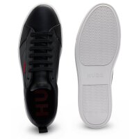 HUGO Herren Sneaker - Morrie Tenn napu, Turnschuh, Schnürung, Kunstleder Schwarz EU 42