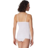 SCHIESSER Damen Spaghettitop, 4er Pack - Single Jersey, Serie 95/5, uni Weiß S