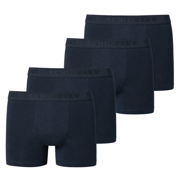 SCHIESSER Boys Shorts 4-Pack - Series 95/5, Solid Color, Organic Cotton Dark blue 176 (14 years)