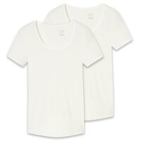 SCHIESSER Ladies Shirt 2 Pack - Half arm, Undershirt, Personal Fit, Basic, Stretch, Jersey