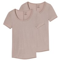 SCHIESSER Ladies Shirt 2 Pack - Half arm, Undershirt, Personal Fit, Basic, Stretch, Jersey