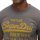 Superdry Men T-Shirt - VI Classic Tee, Logo, Round Neck, Single Colour Dark grey L (Large)