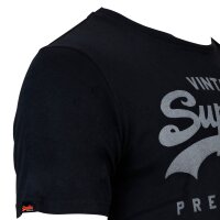 Superdry Herren T-Shirt - VI Classic Tee, Logo, Rundhals, einfarbig Dunkelblau M