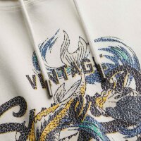 Superdry Men’s Hoodie - VI Tokyo Relaxed Hood, Hood, Vintage Cracked Print, plain Light grey 3XL (XXX-Large)