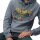 Superdry Herren Hoodie - VI Tokyo Relaxed Hood, Kapuze, Vintage Cracked Print, einfarbig Blau L
