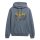 Superdry Men’s Hoodie - VI Tokyo Relaxed Hood, Hood, Vintage Cracked Print, plain Blue L (Large)