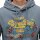 Superdry Men’s Hoodie - VI Tokyo Relaxed Hood, Hood, Vintage Cracked Print, plain Blue L (Large)