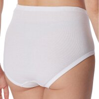 SCHIESSER ladies waist briefs pack of 6 - Original rib, Classic, Maxi briefs White 6XL (6X-Large)
