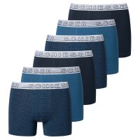 SCHIESSER Jungen Shorts 6er Pack - Serie "95/5", Unterhose, Organic Cotton Blau 140