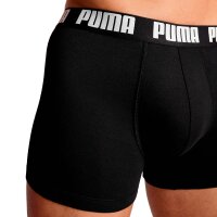 PUMA Herren Boxershorts, 2er Pack - Everyday Basic Boxers 2P, Cotton Stretch, einfarbig Schwarz/Weiß M