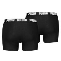 PUMA Men Boxer Trunks, 2-Pack - Everyday Basic Boxers 2P, Cotton Stretch, Solid Colour Black/White XL (X-Large)