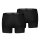 PUMA Herren Boxershorts, 2er Pack - Everyday Basic Boxers 2P, Cotton Stretch, einfarbig Schwarz L