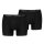 PUMA Herren Boxershorts, 2er Pack - Everyday Basic Boxers 2P, Cotton Stretch, einfarbig Schwarz M