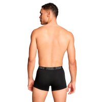 PUMA Herren Boxershorts, 2er Pack - Everyday Trunks 2P, Cotton Stretch, einfarbig Schwarz M