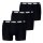 PUMA Herren Boxershorts, 3er Pack - Everyday Boxers 3P, Cotton Stretch, einfarbig Schwarz/Weiß L