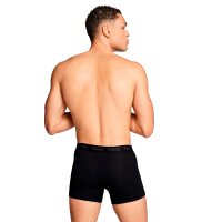 PUMA Herren Boxershorts, 3er Pack - Everyday Boxers 3P, Cotton Stretch, einfarbig Schwarz/Grau M