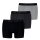 PUMA Herren Boxershorts, 3er Pack - Everyday Boxers 3P, Cotton Stretch, einfarbig Schwarz/Grau M