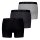 PUMA Men Boxer Shorts, 3-Pack - Everyday Boxers 3P, Cotton Stretch, Solid Colour Black/Grey M (Medium)