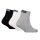 PUMA Kids Quarter Socks, 3-Pack - Plain Quarter 3P, Logos, single colour Black/White/Grey 35-38