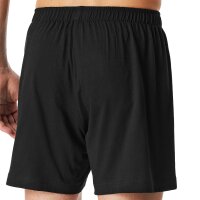 SCHIESSER mens jersey boxer shorts, 2-pack - 2-pack boxer shorts, cotton, solid colour Black XL (X-Large)
