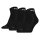 PUMA Unisex Quartersocken, 3er Pack - Cushioned Quarter 3P, Logo, einfarbig Schwarz 35-38