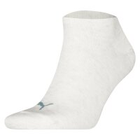 PUMA Unisex Sneaker Socks, 3-Pack - Sneaker Plain 3P, Logo, single-coloured White (Oatmeal) 43-46 (9-11 UK)