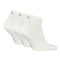 PUMA Unisex Sneakersocken, 3er Pack - Sneaker Plain 3P, Logo, einfarbig Weiß (Oatmeal) 43-46