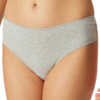 SCHIESSER womens Brazilian panties, 3-pack - 3-pack Brazilian, stretch cotton, plain Black/Grey/White S (Small)