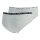 REPLAY Damen Panties, 4er Pack - Slip, Logobund, Baumwollmischung Grau S