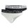 REPLAY womens thongs, pack of 4 - thong, logo waistband, cotton blend Black/White XL (X-Large)