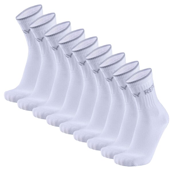 REPLAY Unisex Socken, 9er Pack - Tennissocken, Kurzsocken, Logo Weiß 35-38