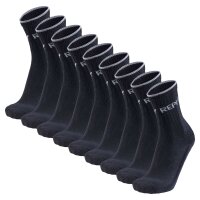 REPLAY Unisex Socken, 9er Pack - Tennissocken, Kurzsocken, Logo Schwarz 35-38